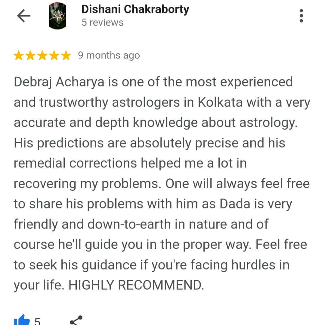 client feedback of best astrologer debraj acharya