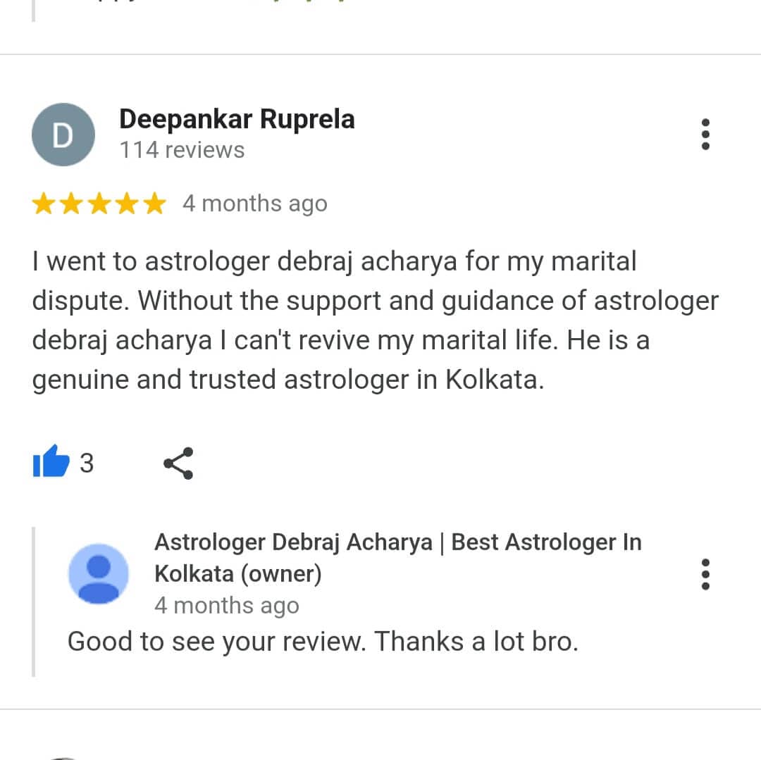 Client Feedback of Best Astrologer Debraj Acharya